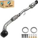 Rear Catalytic Converter for Toyota Camry 2007-2011, Solara 2006-2008 2.4L | Toyota Camry Catalytic Convertor for Toyota Solara Automotive Replacement CAT CLEAN, EPA Compliant