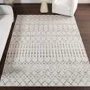 nuLOOM 5x7 Moroccan Blythe Area Rug, Grey, Faded Bohemian Design, Stain Resistant, For Bedroom, Dining Room, Living Room, Hallway, Office, Kitchen, Entryway