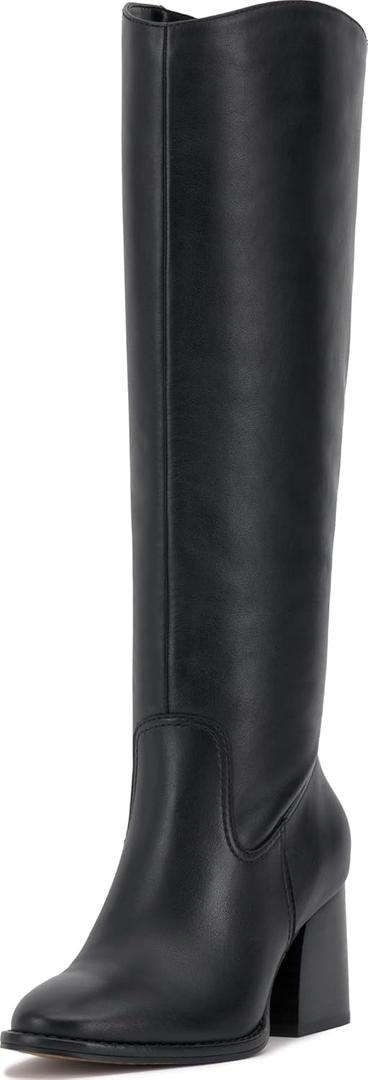 Vince Camuto Women's Leila Knee High Boot (6, Black Wide Calf)