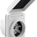 RVGUARD 125V 30 Amp RV Power Inlet, White, Twist Locking, Power Plug with 3 Stainless Steel Pins and Screws
