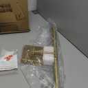 Joosenhouse LED Picture Light Fixtures Dimmable 24.4 Inches, Full Metal Artwork Display Lamp with Single Swing Arm, 14W (70W Eqv), Hardwired Connection, 3000K Warm White, Golden-Like Brass Finish