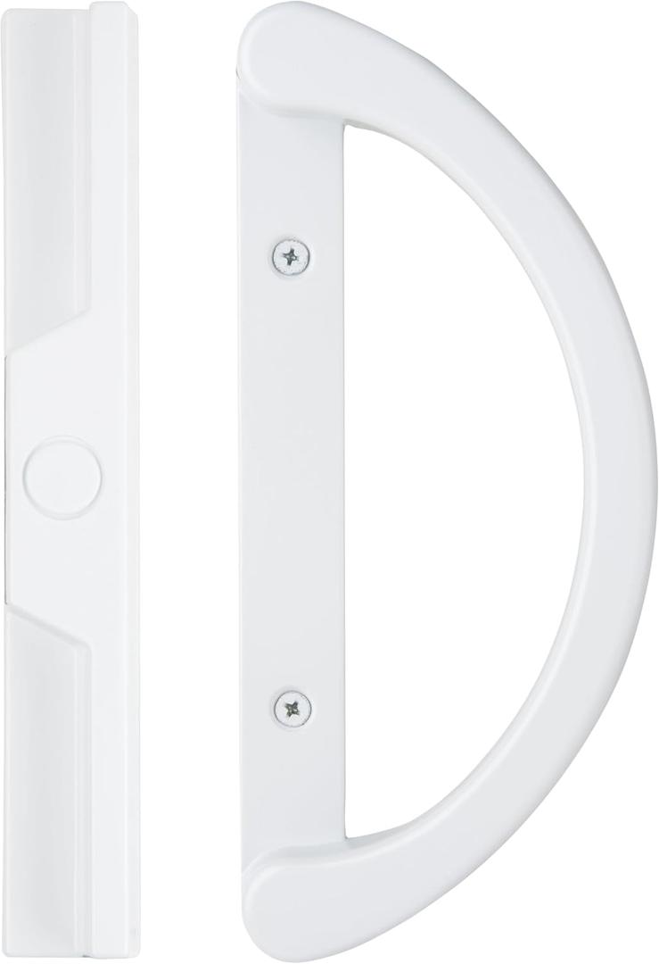 Wright Products Patio Sliding Door Handle Set, Mortise Style, Perfect Replacement for Damaged Sliding Door Handles, Sleek Design, Reversible Design(Non-Handed), White