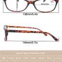 Reading Glasses Womens Readers Ladies Stylish Cheaters +2.50 W/Sun Reader Glasses Lightweight Comfortable Cute Glasses for Reading Outdoor 6 Pack