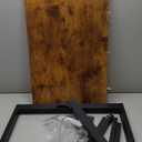 Coleshome 63 Inch Computer Desk, Modern Simple Style Desk for Home Office, Study Student Writing Desk, Vintage and Black