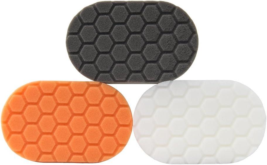 3 x Chemical Guys BUFX_204 Hex-Logic Hand Applicator Pad Kit