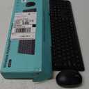 Wireless Keyboard and Mouse Combo, Full Size Silent Ergonomic Keyboard and Mouse, Long Battery Life, Optical Mouse, 2.4G Lag-Free Cordless Mice Keyboard for Computer, Mac, Laptop, PC, Windows (Black)