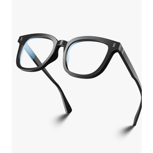 VISOONE Square Classic Blue Light Blocking Glasses with Non Prescription Anti Glare For Women and Men NOE