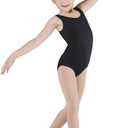 Bloch Dance Girls Dynamic Microlux Tank Leotard (6X-7, Black)