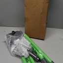 MXF Pooper Scooper, Dog Pooper Scooper Long Handle Stainless Metal Tray and Rake Set for Medium Small Dogs Heavy Duty - Use on Grass, Dirt or Gravel - Pet Supplies (Green)