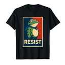 Portland Frog Protest Resist Retro Vintage T-Shirt Medium