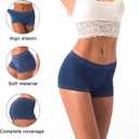 DEEP TOUCH Women Boyshort Underwear Seamless Boxer Panties Breathable Stretch Boxer Briefs for Ladies 5 Pack (M)
