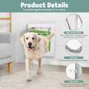 PetSafe Plastic Dog Door - 16.7" x 11.7" Inner Frame for Large Dogs, 2-Way Locks, Durable Frame, White
