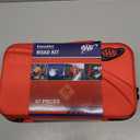 Lifeline AAA Executive Road Kit, 67 Piece Emergency Car Jumper Cables, Headlamp, Warning Triangle and First Aid Kit