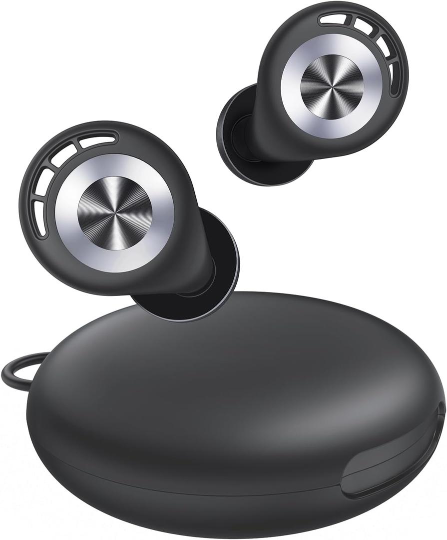 Ear Plugs for Sleeping 50dB Earplugs Noise Cancelling Ear Plugs for Noise Reduction Concerts Soft Reusable Silicone Earplugs for Snoring Side Sleepers Shooting Airplane with 7 Eartips Case Light Black