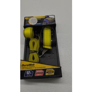 CargoLoc 84009 Xlgrip Heavy Duty Tie Down, 2-Pack (2pk, 12', 3)