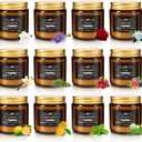 Scented Candle Set 12 Pack, Candle for Home Scented, Odor Eliminating, Stress Relief, Long Lasting Soy Wax Gift Set