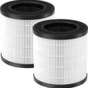 PU-P05/AC201B Replacement Filter Compatible with FULMINARE PU-P05 Air Purifier and Purivortex AC201B Air Purifier, 3-in-1 H13 True HEPA and Activated Carbon Filter, 2 Pack
