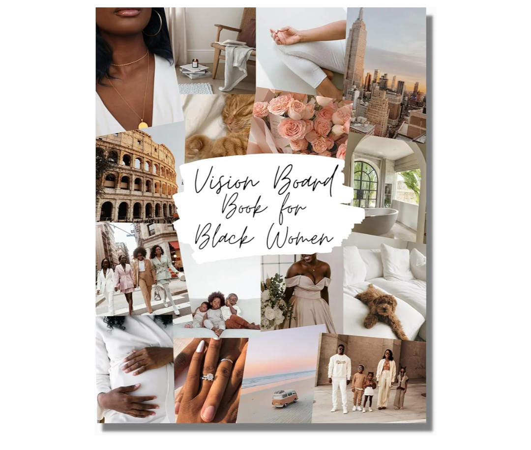 Lamare Vision Board Book for Black Women – 1000+ Vision Board Supplies & Pictures | Vision Board Kit, Magazines for Vision Board & Collage Book - Visualize & Manifest Life Goals
