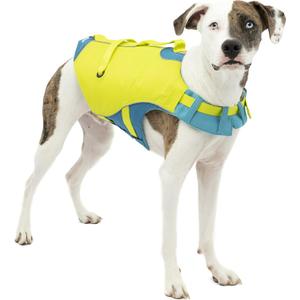 Kurgo Surf n' Turf Life Jacket, Yellow/ Blue, Extra Large