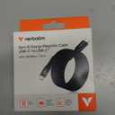Verbatim 60W Magnetic Sync & Charge Cable 4.72 in  Black
