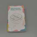 Mini Sticker Printer Thermal Sticker Maker Machine,Bluetooth Print Pods for Kids Teens Gifts,Pocket Printpod Portable Impresora for Phone,Note Buddy,Photo,Custom Sticker,Scrapbook-Pink