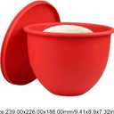 Silicone Mixing Bowl Liners Attachments Compatible with 5 Quart KitchenAid Mixers, Includes 3 Liners and Lids, Dishwasher Safe(9.41x8.9x7.32inch)