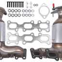Lym Apex 30584 30585 Left and Right Catalytic Converter for Ford Explorer FLEX Taurus Lincoln MKS MKT MKZ 3.5L 3.7L, Catalytic Converter Replace 19516 19517, 674255 674256