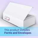 NextDayLabels - W-2 4-Up Employee Tax Forms, Instructions on Back" for 2025, for Laser/Inkjet Printer. Compatible with QuickBooks and Accounting Software ETC. (Pack of 50 Sheets & Self Seal Envelopes)