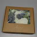 Ling's Moment Fake Flowers Box, Faux Artificial Plants Stems Foam Roses Silk Greenery for Wedding Decor Centerpieces Table Decorations Floral Arrangements, Dusty Blue & White, Grand Combo