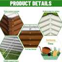 SnugNiture Galvanized Raised Garden Bed 4x4x2FT Outdoor Large Metal Planter Box Steel Kit for Planting Vegetables, Flowers