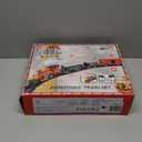 Kids Train Set, Christmas Train Set for Under The Trees, Electric Train Toys for Boys Girls with Steam Locomotive, Passenger Cars, Cargo Cars, Sounds & Lights, for 3 4 5 6 7 8+ Years O