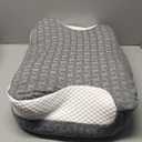 Elviros Cervical Neck CPAP Pillow for Sleeping, Ergonomic Adjustable Height Neck Support Memory Foam Bed Pillow for CPAP Users with Sleep Apnea, Suitable for Side and Back Sleepers (Dark Grey)