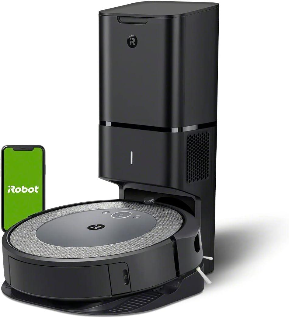 iRobot Roomba i3+ EVO (3550) Self-Emptying Robot Vacuum  Now Clean by Room with Smart Mapping, Empties Itself for Up to 60 Days, Works with Alexa, Ideal for Pet Hair, Carpets, Roomba i3+