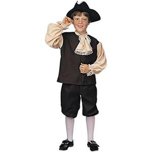 Rubies Colonial Boy Costume for Kids, Boy's Small