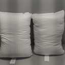 Utopia Bedding Bed Pillow with White Stripes - Set of 2 - Ultra Cozy & Relaxing For Adults, (Queen, 28"L x 20" W)