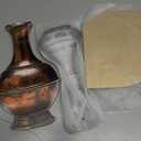 Leinuosen 3 Pcs Wooden Wisemen Gifts Set Flat Gold Frankincense and Myrrh Christmas Stage Props Decoration Nativity Costume Pageant Props Christmas Apparel Accessories(Classic)