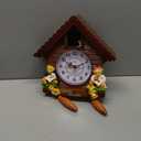 WGFOIP Cuckoo Clock, Tree House Clock Wooden Pendulum Wall Clock Pendulum Quartz Clock for Home, Cuckoo Bird Voices Call