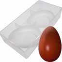 Polycarbonate Easter Eggs Chocolate Mold Ostrich Egg Shape Candy Mould 14cm (5.5inch), Long