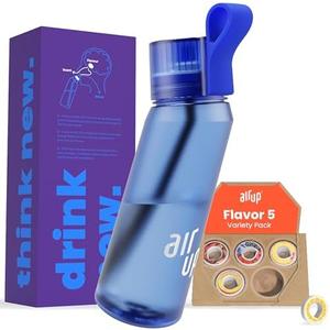 Air Up® Water Bottle (22 Oz) For School, Sports, Gym | Includes 5 Scent Pods & Straw | Flavored Bottle In Blue – Also For Kids, Boys, Girls | No Calories, Sugar-Free And Suitable For Carbonation, Royal Blue