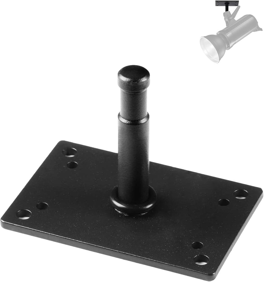 Studio Baby Pin Plate Wall Ceiling Mount,3.9" Mini Lighting Wall Holder with 5/8" Stud for Photo Studio Light Stand Flash Accessories