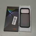 TORRAS for iPhone 17 Pro Case, Beyond Military-Grade Protection, Camera Control Button, DIY Buttons, Translucent Matte Slim Thin Shockproof Hard Back Anti-Scratch Phone case for iPhone 17 Pro, Black