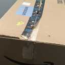 Rubbermaid Swing Top Waste Container for Home and Kitchen, Easy Access Disposal and Slim Modern Can with Lid, 12.2 Gallon Capacity, White