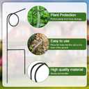 Teenyyou 3 Pcs Plant Protection Hose Guide 17.5 Inch Heavy Duty Metal Garden Stakes Plant Saving Water Hose Holder Lawn & Garden Watering Equipment 360 Degree Rotation for Yard Lawn