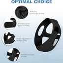 NOIKO Anti Snoring Chin Strap Adjustable, High Elasticity Traceless Chin Strap for Sleeping, Effective Anti Snoring Device, Snore Stopper Breathable and Durable for Adult (Black, M)