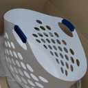 Rubbermaid 1.5 Bushel Capacity Durable Versatile Flex N Carry Portable Flexible Laundry Basket With Convenient Carrying Handles, White, Organization and Storage for Laundry/Garage/Home