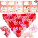 JOYIN 30 Packs Valentines Day Party Favors, Multi-Color Heart Coil Springs Toys, School Prize and Goodie Bag Stuffers, Stress Relief Fidget Toys for Kids Classroom Exchange
