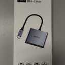 USB C to Dual HDMI Adapter 4K@30Hz, KOZYC USB C Hub Multiport Adapter with 2xHDMI, USB 3.0, 100W PD, Support USB C to HDMI Splitter Extended Display for MacBook Pro (MST is not Supported on MacOS)