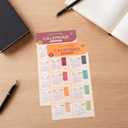 2026 Monthly Calendar Stickers - 2 Sheet Adhesive Tabs Color-coded Divider Index Labels for Journals, Notebooks & Diy Planning, Retro Color (Multi)