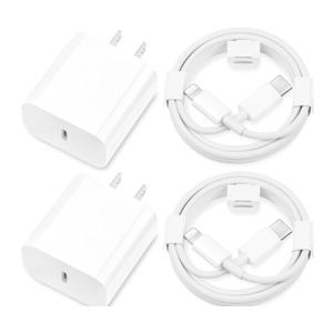 iPhone Charger Fast Charging,[MFi Certified] 2Pack 20W Type C Fast Charger Block with [10FT&6FT] USB C to Lightning Cable Compatible for iPhone 14/13/12/11 Pro Max/Xs Max/XR/X,iPad (White)
