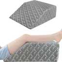 SUBCULTUREPICK Leg Elevation Pillow, Bed Wedge for Sleeping Back Support, 8'' Led Elevating Pillow, Wedge Pillow for Legs, Knee, Ankle Elevation Post Surgery, Removable Breathable Cover